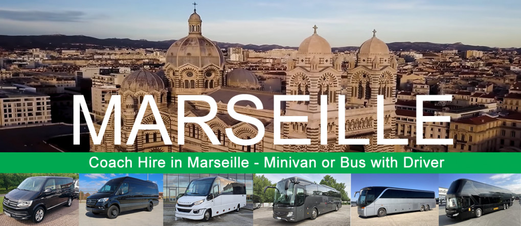 Bus hire and minivan rental with driver in Marseille