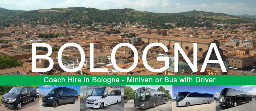 Bus hire and minivan rental with driver in Bologna