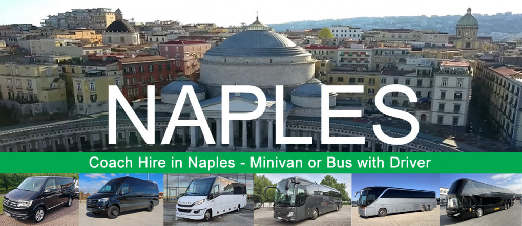Bus hire and minivan rental with driver in Naples