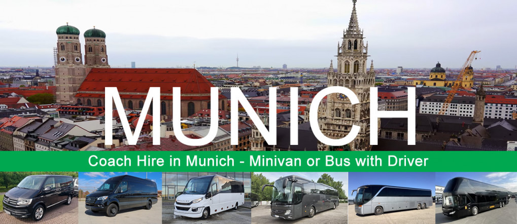 Bus hire and minivan rental with driver in Munich