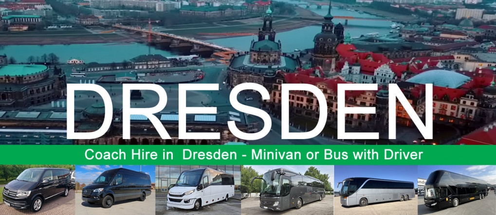 Bus hire and minivan rental with driver in Dresden
