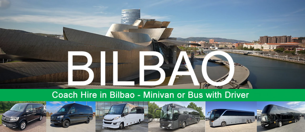 Bus hire and minivan rental with driver in Bilbao