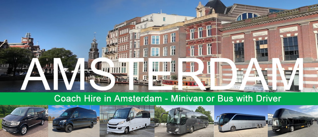Bus hire and minivan rental with driver in Amsterdam