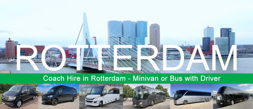 Bus hire and minivan rental with driver in Rotterdam