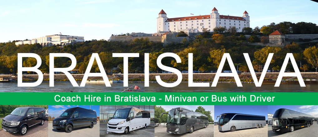 Bus hire and minivan rental with driver in Bratislava